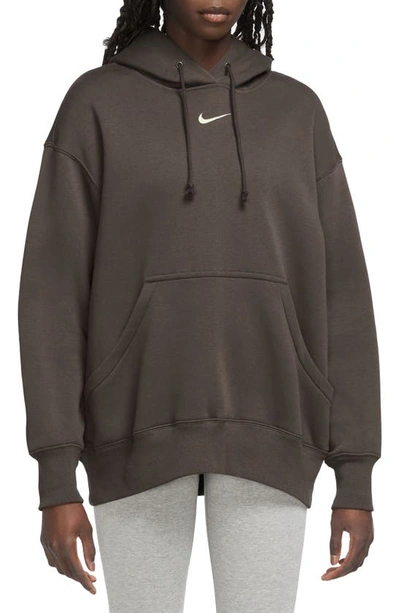 Nike Sportswear Phoenix Oversize Fleece Hoodie In Bqbn/sail