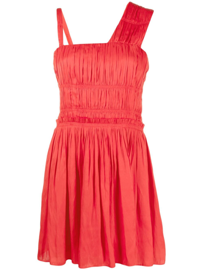 Zadig & Voltaire Roselie Satin Pleated Dress In Japon