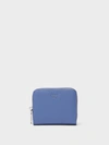 Donna Karan Sutton Small Wallet In Blue