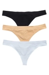Abound Sammy Seamless Thong In Blue Feather Multi
