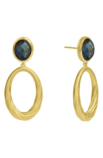 Dean Davidson Forme Malachite Drop Earrings In Malachite/ Gold