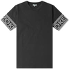 Kenzo Logo-print Cotton Sport Tee In Black