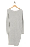 Go Couture Long Sleeve Dress In Heather Grey