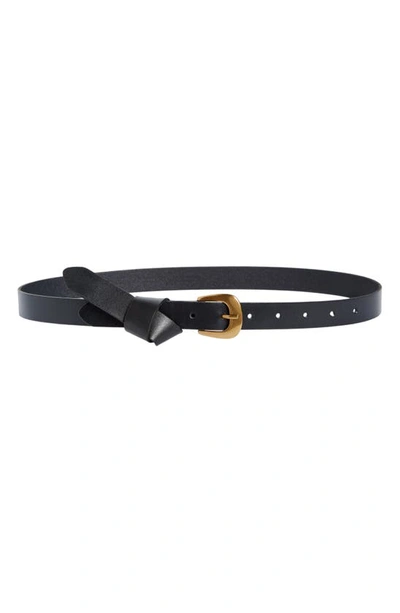 Nordstrom Josie Leather Knot Belt In Black