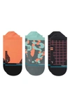 Stance Absolute Assorted 3-pack No-show Socks In Turquoise