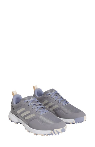 Adidas Golf Tech Response 3.0 Water Resistant Golf Shoe In Grey Three/ Silver Violet