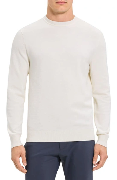 Theory Datter Crewneck Sweater In Ivory