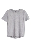 Zella Restore Soft Lite Relaxed Tee In Grey Shade