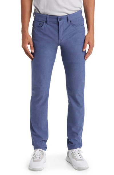 Hugo Boss Delaware Straight Leg Five Pocket Pants In Open Blue