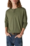 Lucky Brand Long Sleeve Henley Shirt In Multi