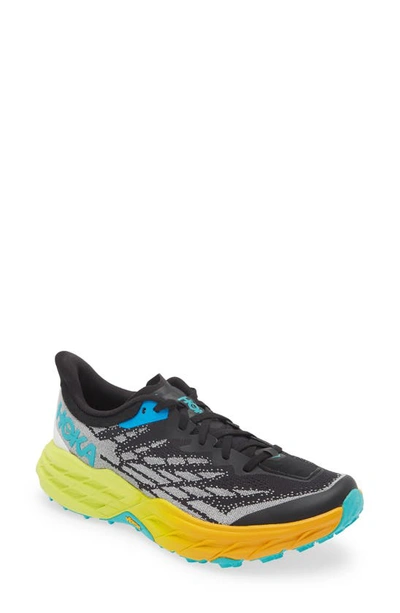 Hoka Speedgoat 5 Trail Running Shoe In Black