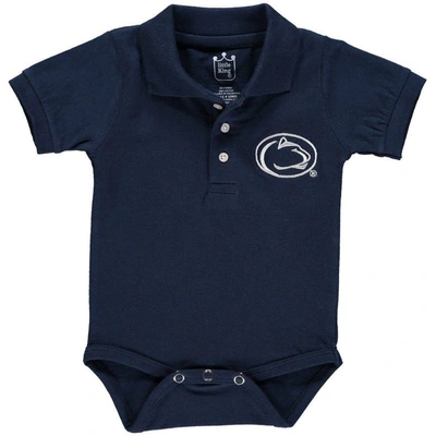 Little King Babies' Infant Navy Penn State Nittany Lions Polo Bodysuit
