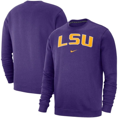 Nike Purple Lsu Tigers Club Fleece Sweatshirt