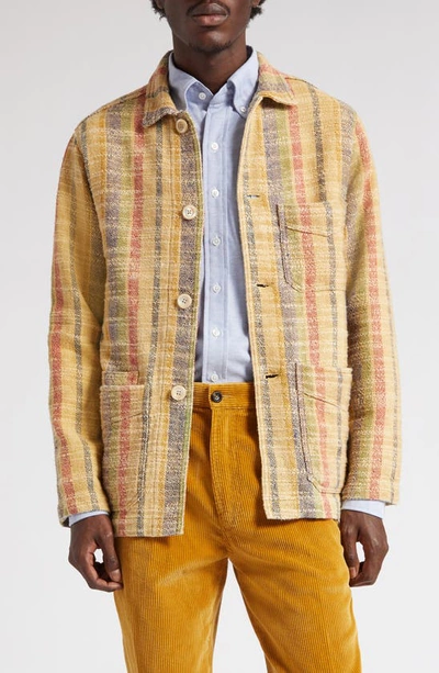 Drake's Games Cotton Corduroy Blazer In Yellow