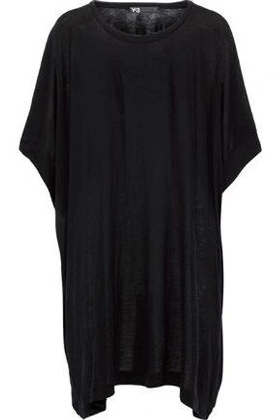 Y-3 Oversized Jersey Dress In Black