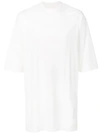 Rick Owens Drkshdw Oversized-t-shirt Mit Rundem Ausschnitt - Weiss In White