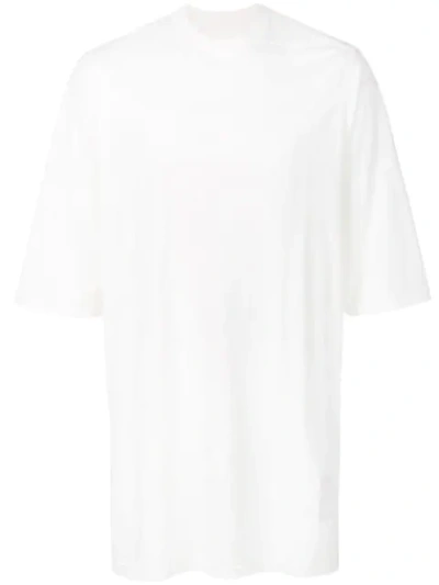 Rick Owens Drkshdw Oversized-t-shirt Mit Rundem Ausschnitt - Weiss In White