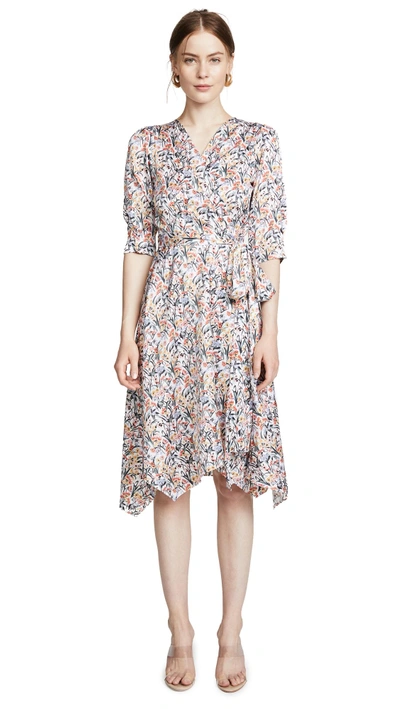 Edition10 Printed Wrap Dress In Floral