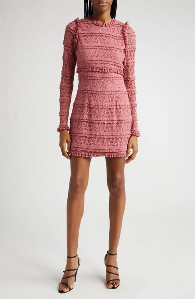 Likely Albie Long Sleeve Lace Dress In Mauvewood