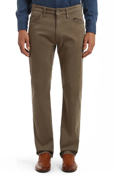 34 Heritage Charisma Relaxed Straight Leg Twill Pants In Brown