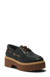 Timberland Stone Street Platform Boat Shoe In Black