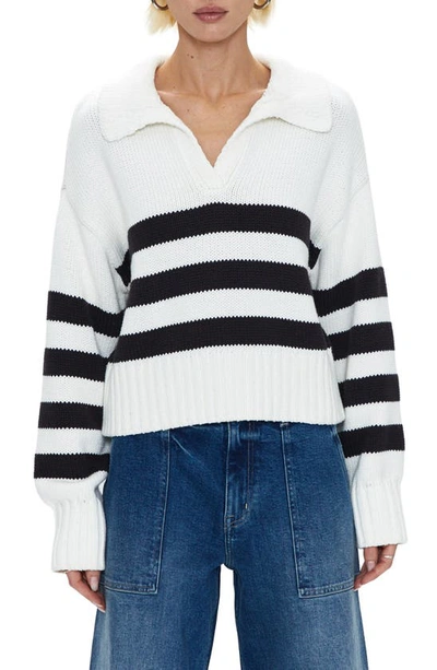 Pistola Arlo Stripe Cotton Polo Jumper In Multi