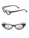 Le Specs X Adam Selman The Breaker 44mm Cat Eye Sunglasses In Black