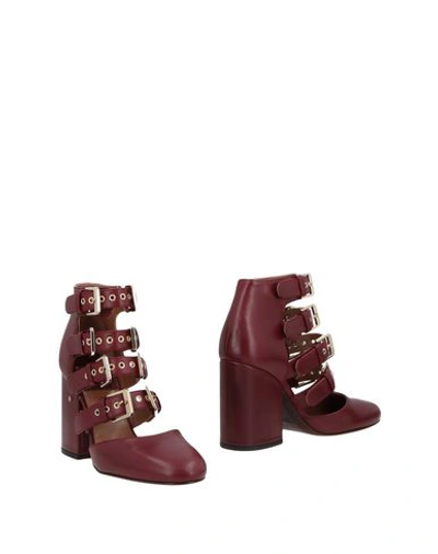 Laurence Dacade Ankle Boots In Maroon