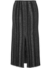 Proenza Schouler Embroidered Midi Skirt - Black