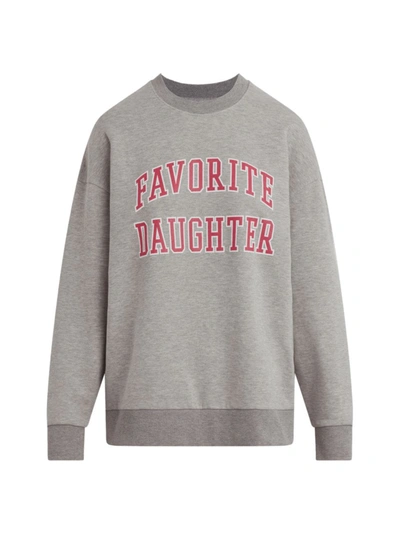 Favorite Daughter Collegiate Sweatshirt In Heather Grey