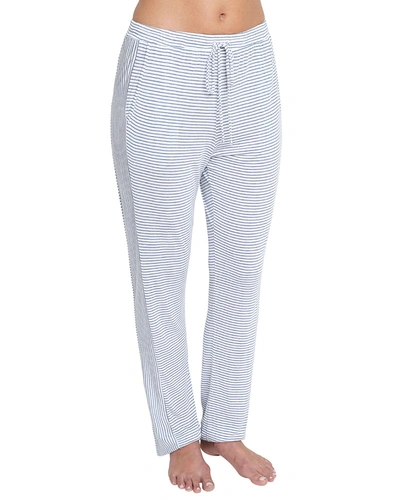 Eberjey Georgie Not-so-basic Lounge Pants In Blue/white