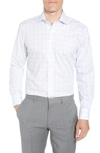 Ledbury Lymann Trim Fit Plaid Dress Shirt In Light/ Pastel Pink