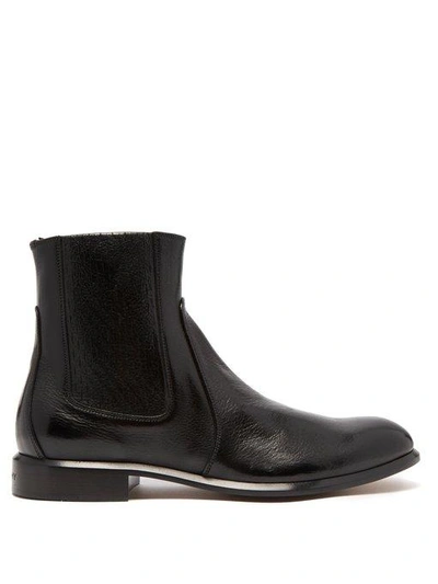 Givenchy Cruz Full-grain Leather Chelsea Boots In Black