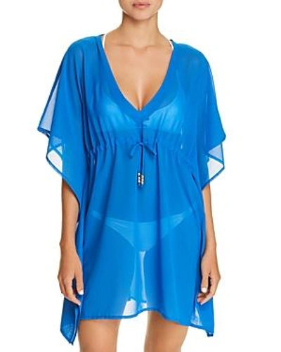Echo Solid Silky Butterfly Cover-up In Sea Blue