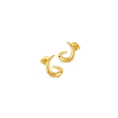 Dinny Hall Toro Small Twist Studs In Gold