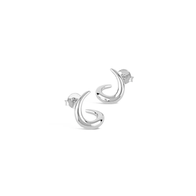 Dinny Hall Toro Small Twist Studs In Silver