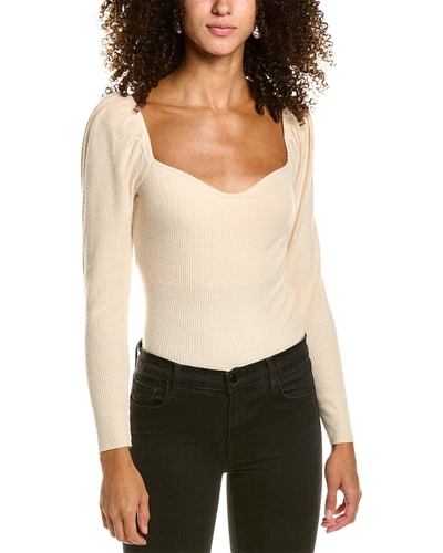 Nation Ltd Mia Babydoll Top In White