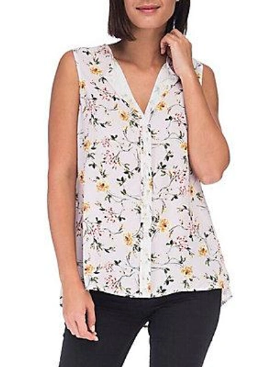 B Collection By Bobeau Floral Sleeveless Top In Lilac Print