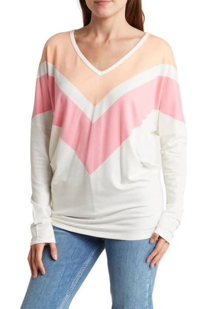 Go Couture V-neck Spring Pullover In Summer Song