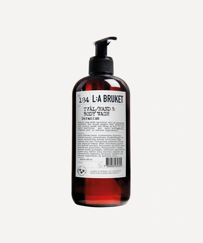 L:a Bruket Geranium Hand And Body Wash 450ml In White