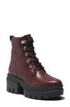 Timberland Everleigh Bootie In Burgundy Full Grain