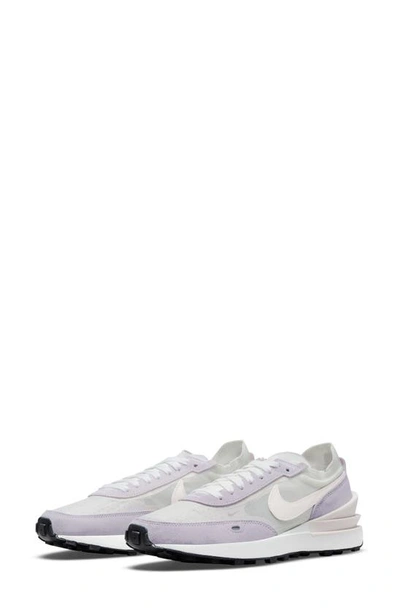 Nike Waffle One Sneaker In Sail/ Soft Pink/ White