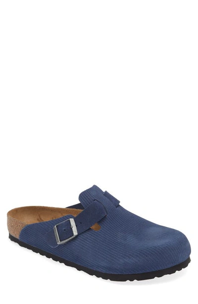 Birkenstock Boston Corduroy Clog In Indigo