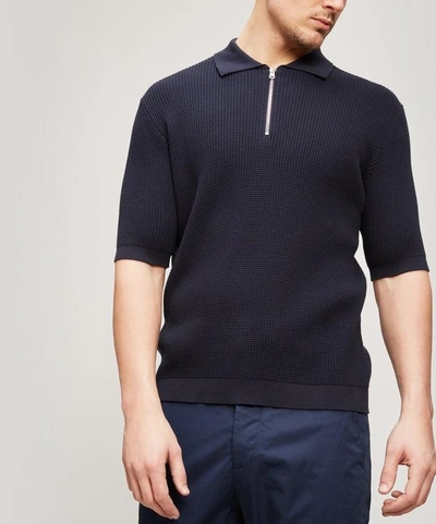 Marni Waffle Knit Polo In White