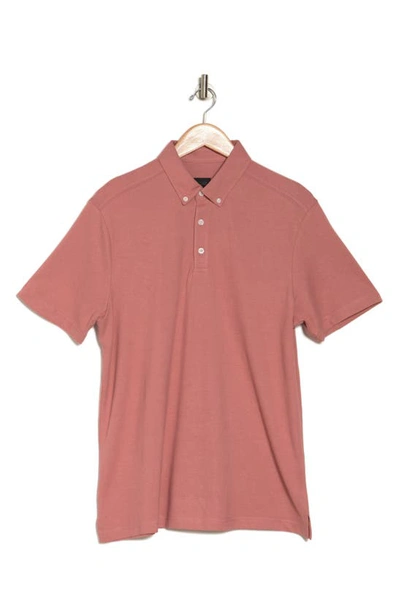 14th & Union Short Sleeve Coolmax Polo In Pink Rosebush