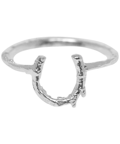 Alex Monroe Silver Baby Horseshoe Ring