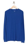 Abound Crew Neck Long Sleeve Thermal Top In Blue Surf