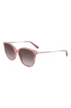 Longchamp 54mm Gradient Cat Eye Sunglasses In Marble Rose