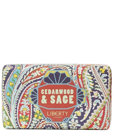 Liberty London Cedarwood And Sage Soap In White