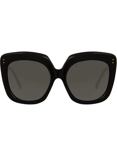 Linda Farrow Overzied Sunglasses In Black